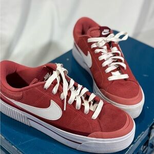 Nike Red + White Sneakers
